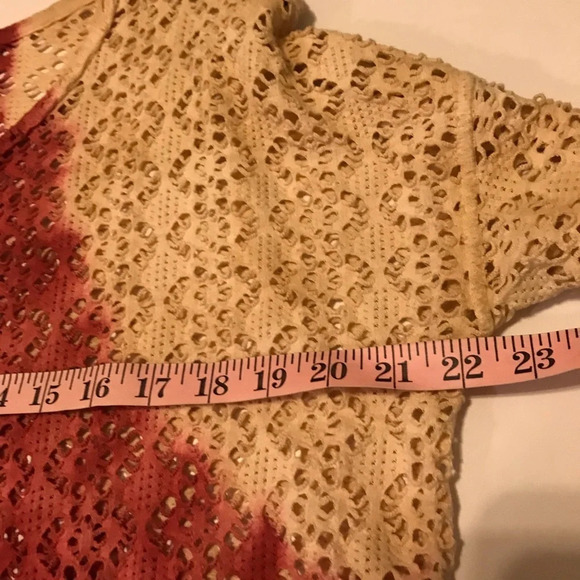 Free People We The Free Oversized Crochet Ombré Top Sz XS - Picture 6 of 8